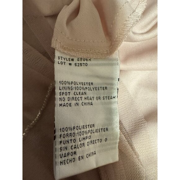 Xscape Blush 12 Blush Sequin Mother o Bride Formal Wedding Party Cruise NEW $379 - Picture 11 of 16